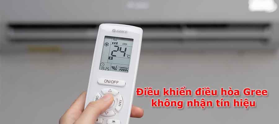 Điều khiển điều hòa Gree không nhận tín hiệu với mặt lạnh