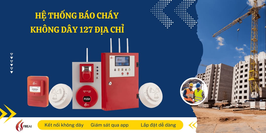 hệ thống báo cháy không dây địa chỉ