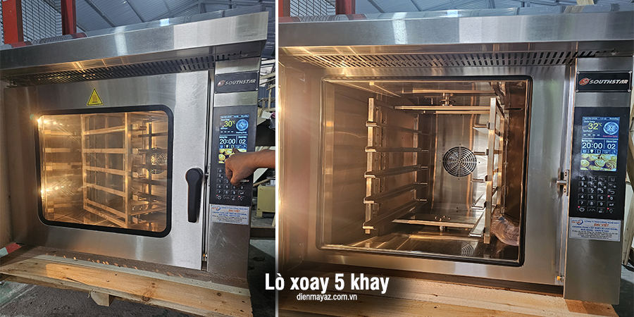 lò nướng xoay 5 khay