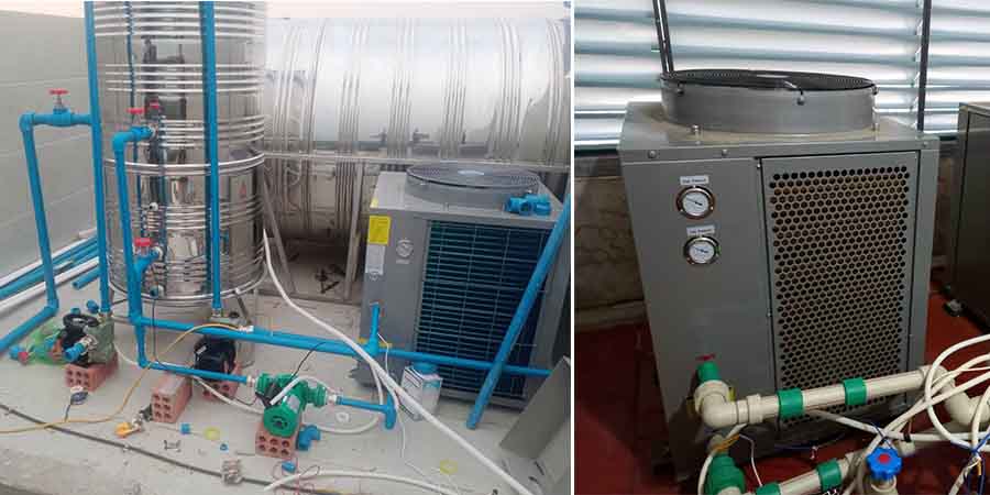 nước nóng trung tâm heatpump