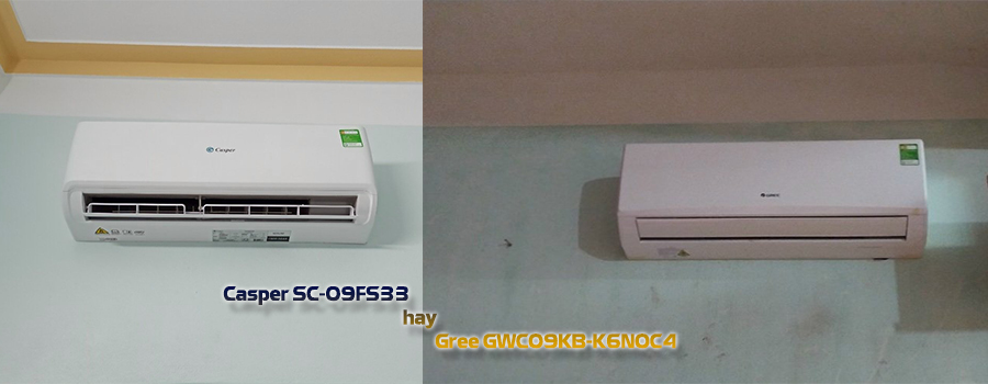 so sánh điều hòa casper và điều hòa gree