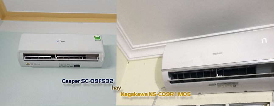 so sánh điều hòa casper và nagakawa