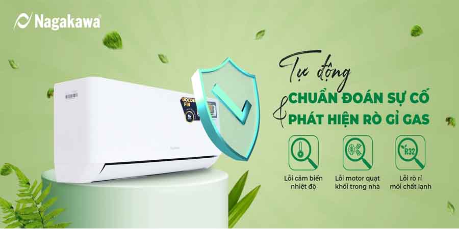 điều hòa nagakawa tự chẩn đoán lỗi