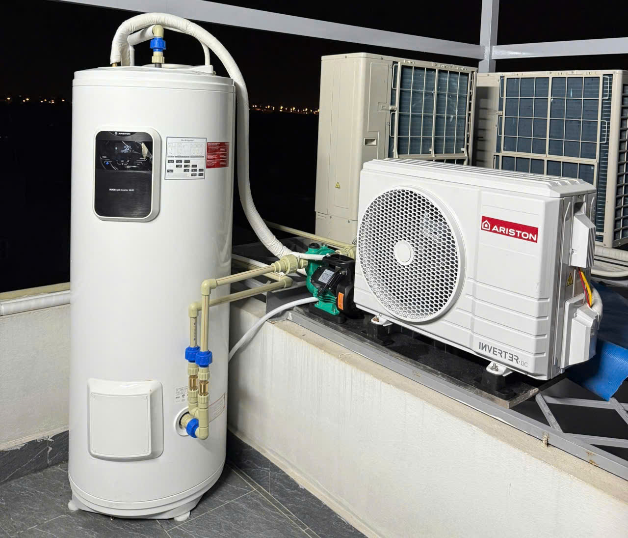 máy bơm nhiệt ariston