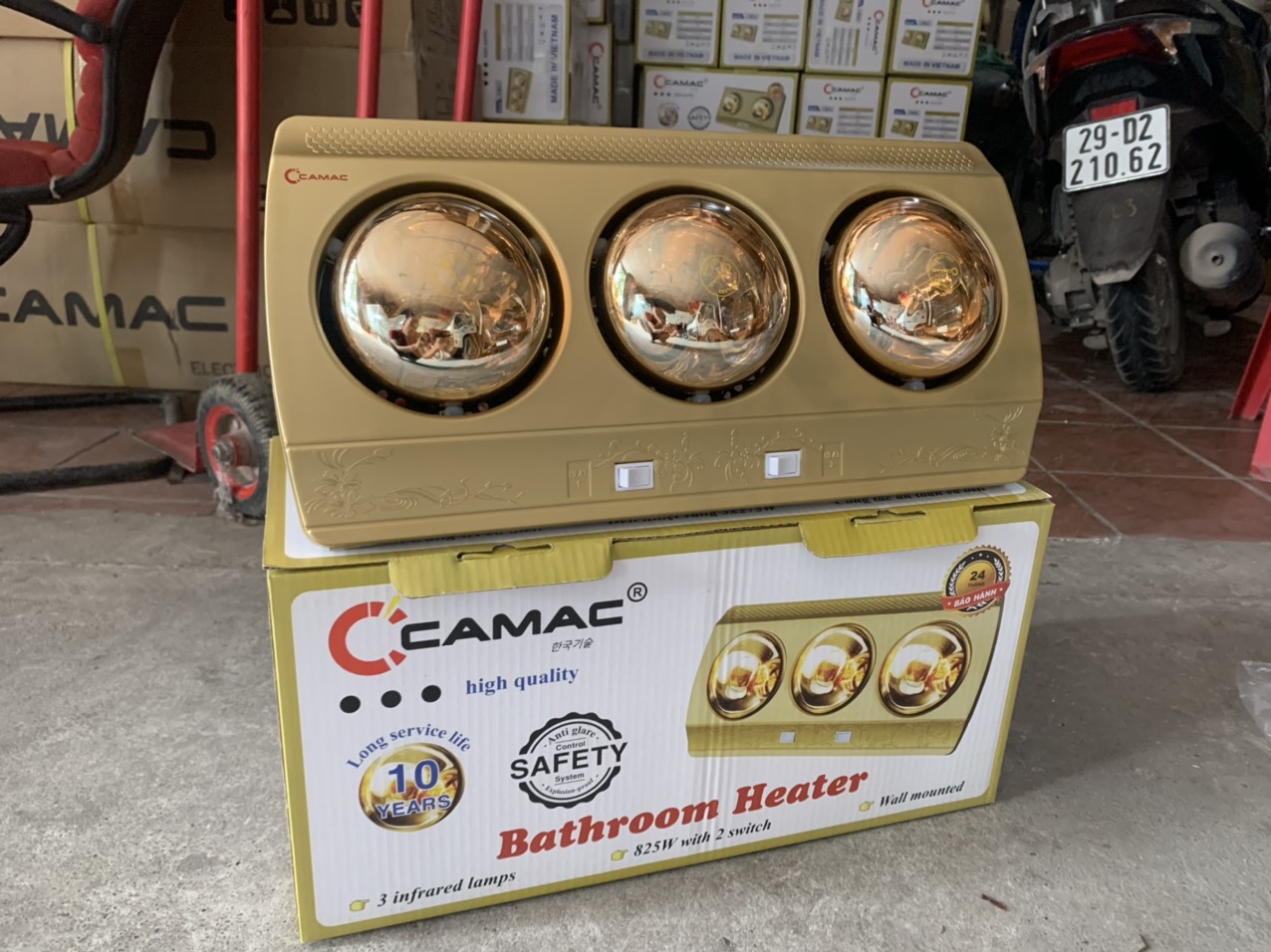Đèn sưởi nhà tắm Camac 3 bóng CM03