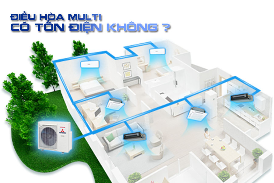 Điều hòa multi có tốn điện không ? Điều hòa Multi có nên mua không ?
