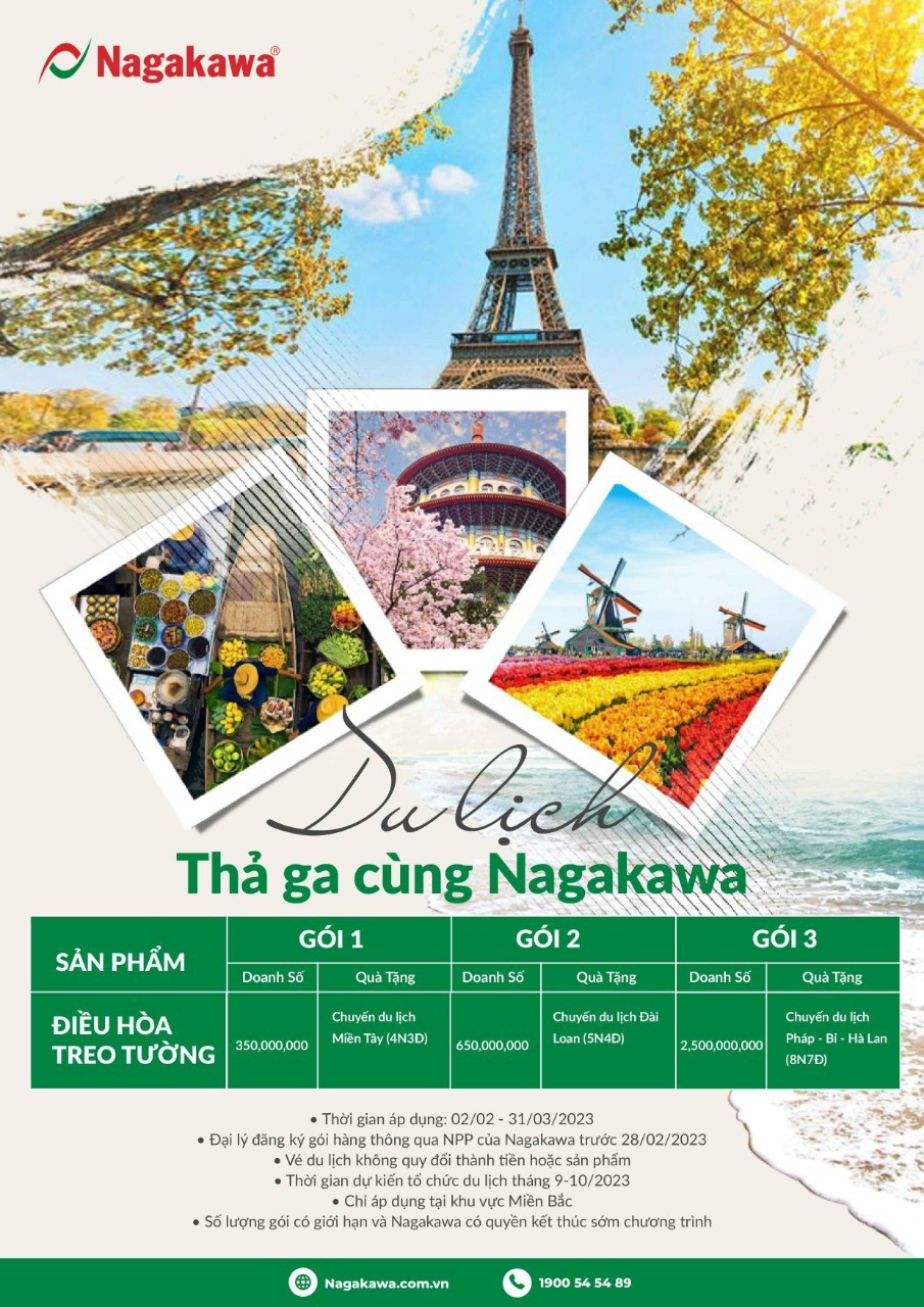 Đơn hàng chào xuân của Điều hòa Nagakawa năm 2023