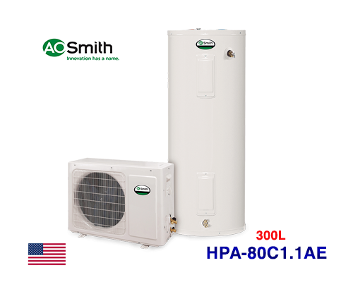 Máy bơm nhiệt heat pump A.O Smith 300L HPA-80C1.5AE