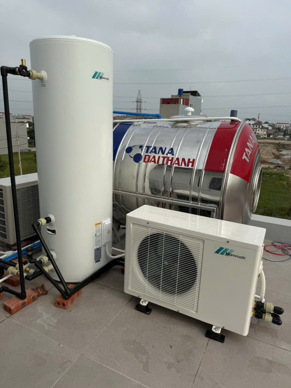 Thay Thế Heatpump Cho Bình Nước Nóng Tổng Vinhomes Riverside