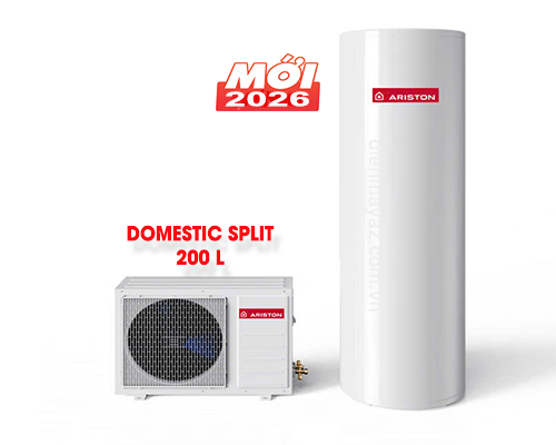 Máy bơm nhiệt nước nóng Ariston 200L DOMESTIC SPLIT
