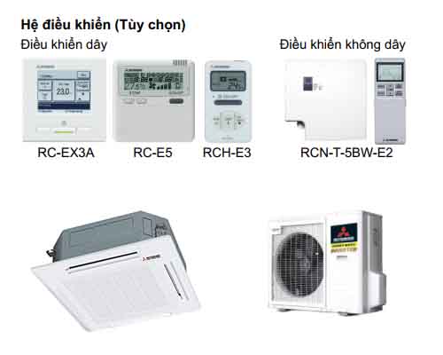 Điều hòa âm trần Mitsubishi Heavy inverter 34000 1 chiều FDT100YA-W5