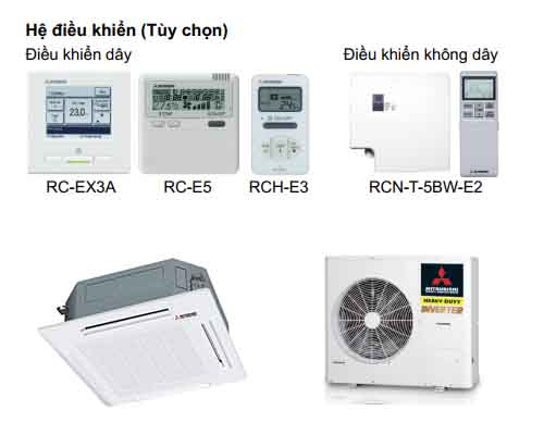 Điều hòa âm trần Mitsubishi Heavy inverter 45000 1 chiều FDT125YA-W5